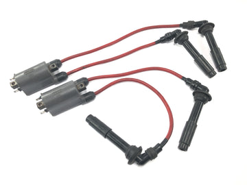 Kawasaki ZXR 400 ZX400L [1992] - Ignition coil set ignition coil ignition cable spark plug cap