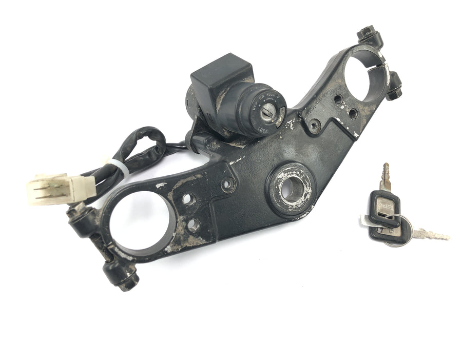 Kawasaki GPZ 1000 RX [1987] - Kit de serrures avec té de fourche supérieur, serrure de contact, bouchon de réservoir, serrure de direction, serrure de selle