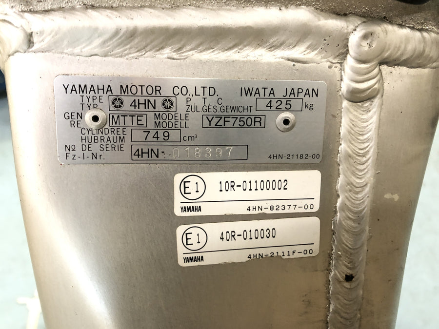 Yamaha YZF 750 R 4HN [1996] - Rahmen mit Papieren