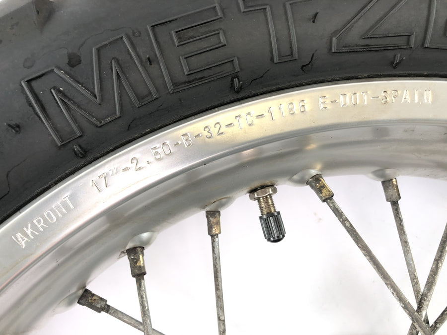 Honda SLR 650 RD09 [1997] - rear wheel rim tire brake disc chain wheel 2.50 x 17 "