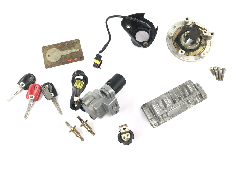 Ducati ST3 S3 [2004] - Schlosssatz mit Wegfahrsperre Zündschloss Tankdeckel ECU Steuergerät Schlüssel