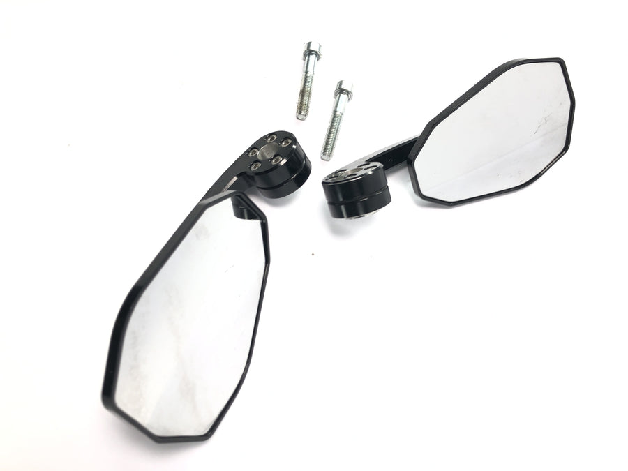Yamaha MT 03 RM02 [2007] - Set specchietti retrovisori per manubrio e specchietti retrovisori anteriori neri