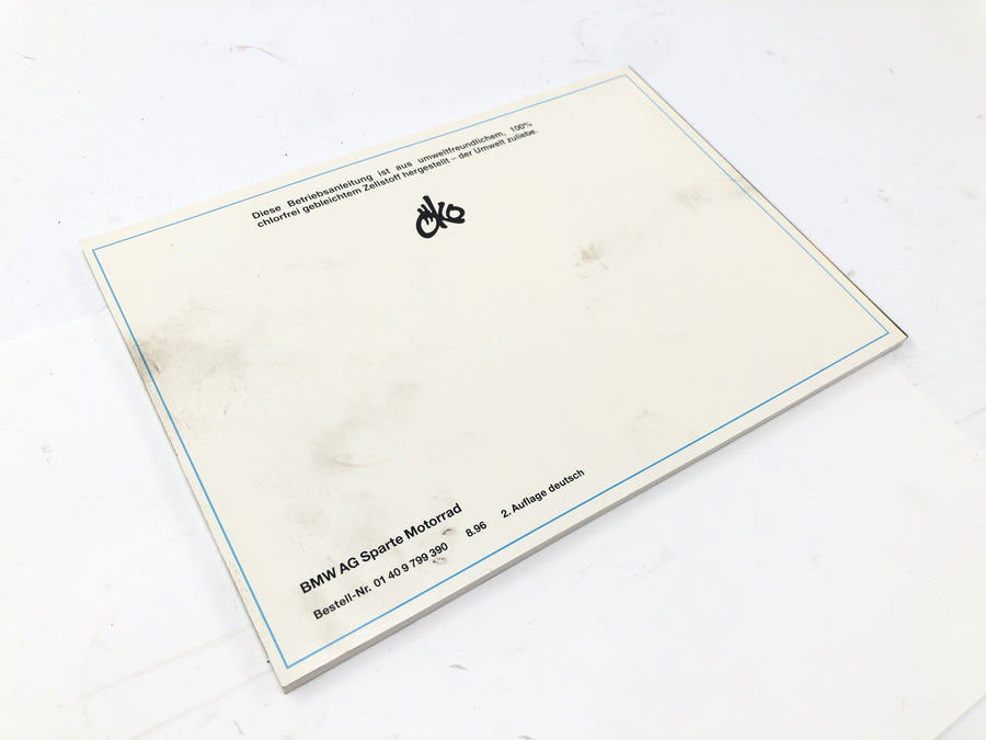 BMW K 1100 LT 100 [1994] - Manuel d'instructions de fonctionnement