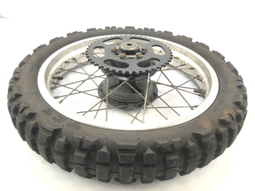 Yamaha XT 350 3YT / 55V [1990] - bordo ruota posteriore con ruota a catena sul retro
