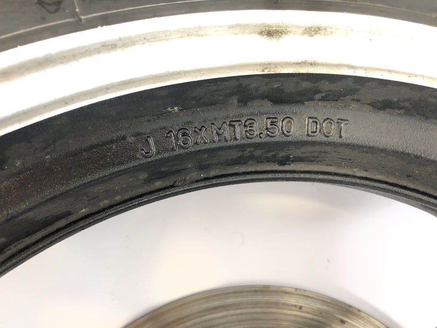 Yamaha FJ 1100 47E [1985] - rear wheel wheel rim with brake disc and chain wheel