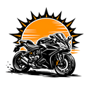 Ducati supersport [Cup Black] - Sunset Split - Single Sided