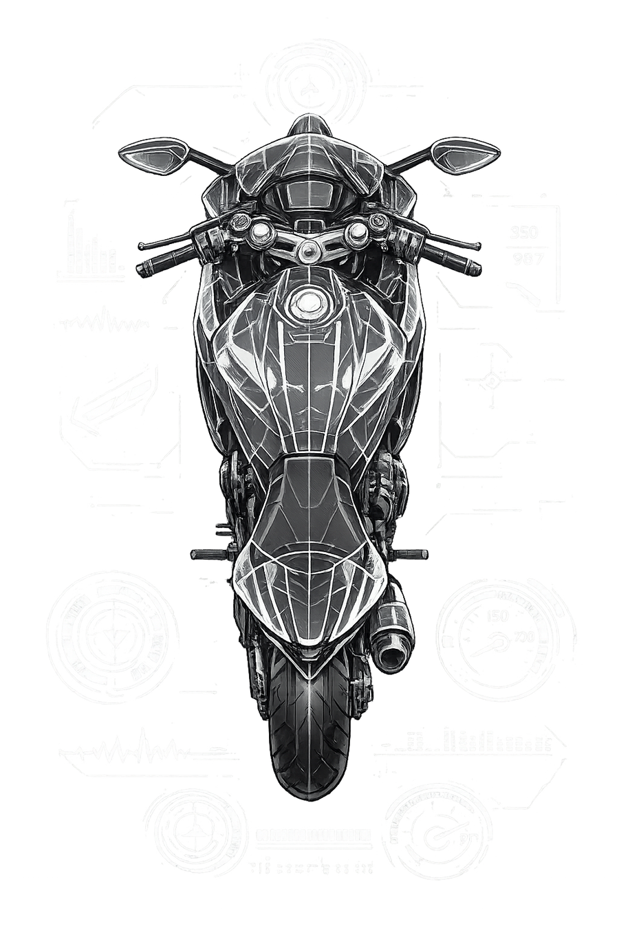 Ducati supersport [Cup Black] - Tecnologia Top-Down - Monolaterale