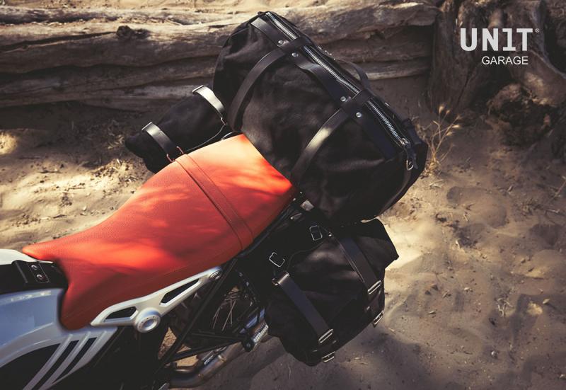 BMW R nineT 1200 Roadster [2014-2023] - Zwei 22-30-Liter-Scram-Seitentaschen aus Segeltuch + doppelter -Rahmen