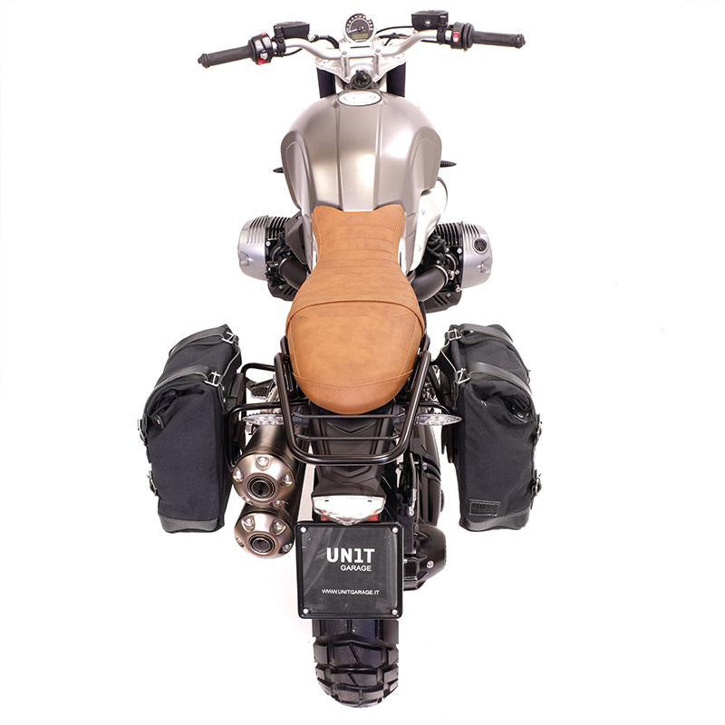 BMW R nineT 1200 Roadster [2014-2023] - Zwei Seitentaschen aus Canvas + Doppelrahmen