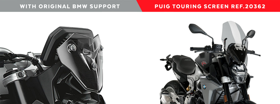 BMW F 900 R [2024] - Pare-brise Touring nouvelle génération - fortement teinté