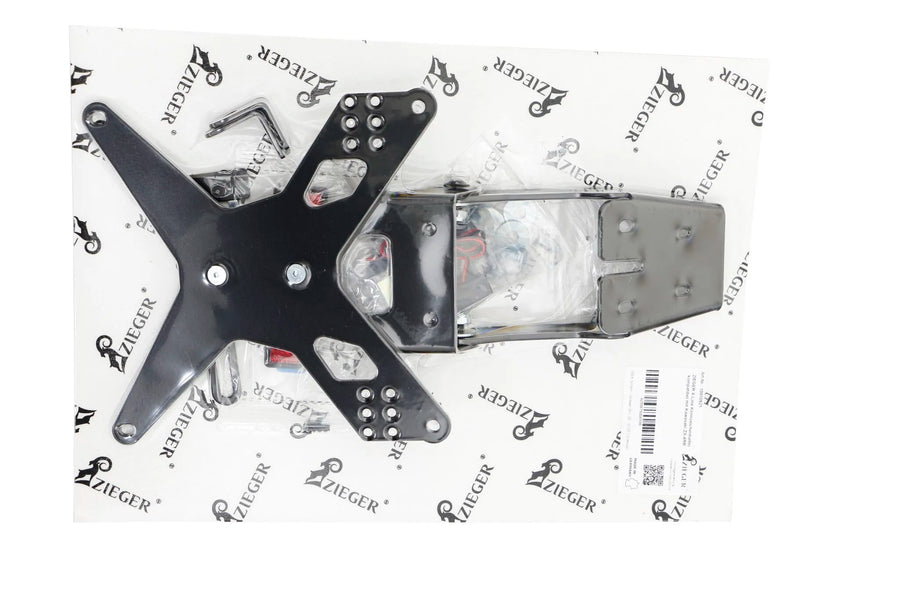 harley davidson flstf [ZIEGER] – Support de plaque d'immatriculation X-Line type E