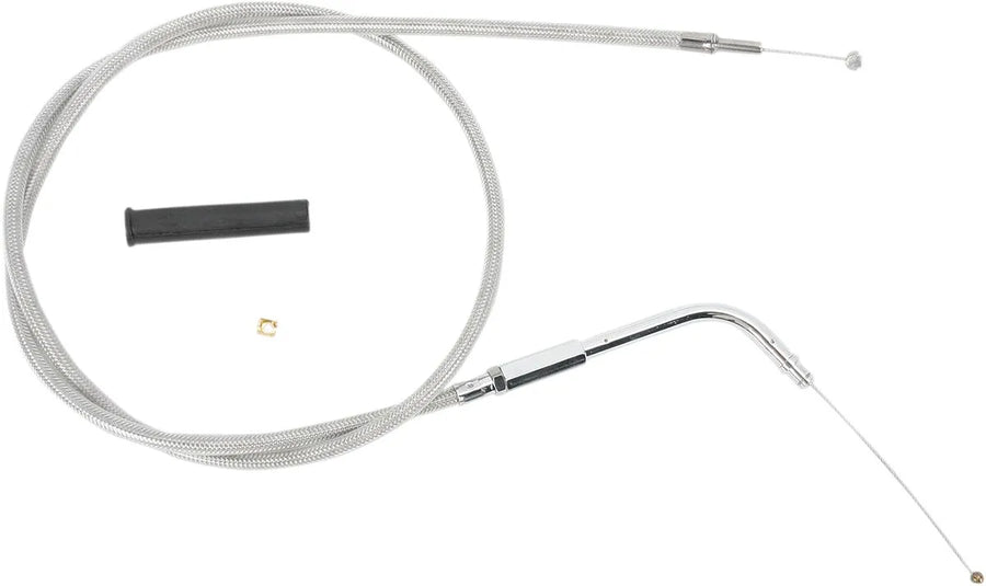Harley Davidson V-Rod [DRAG SPECIALTIES] - Stainless Steel Covered Throttle Cable