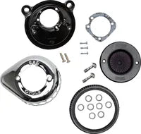 Harley-Davidson Xl 883 R Roadster [2009-2010, 2013] - Mini Teardrop Stealth Luftfilter-Kit – Oberfläche: Schwarz – Bild 5