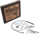 harley-davidson street bob [BURLY BRAND] - Complete Black Vinyl Handlebar Cable/Line Kit for Ape Hangers-2