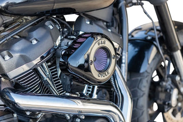 Harley-Davidson FXFB 1750 Softail Fat Bob 107 [2021] - Air Stinger Stealth Luftfiltersatz – Oberfläche: Schwarz – Bild 2