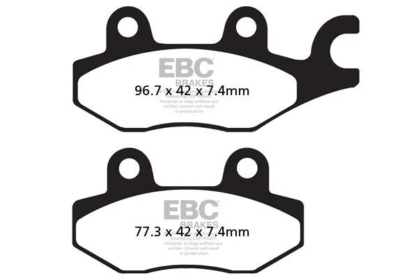 Yamaha Tenere 700 [EBC] -FA-HH Sintermetal Brake Pads