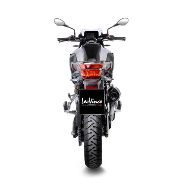 bmw f 850 gs [LEOVINCE] – Silencieux arrière Nero - acier inoxydable