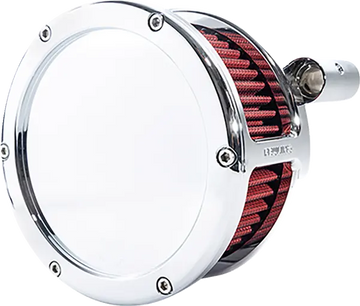 Harley-Davidson FXST 1584 Softail Standard [2008-2011] - Kit filtro aria BA - Finitura: cromo, rosso - Immagine 2