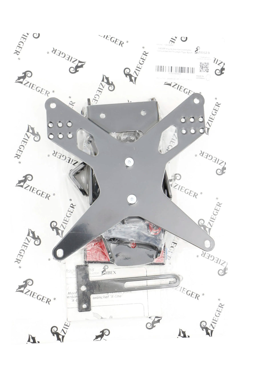 harley davidson flstf [ZIEGER] – Portatarga X-Line tipo E