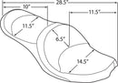 harley davidson touring [DRAG SPECIALTIES] – vinyl double-trough seat-3