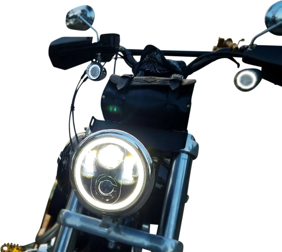 harley davidson sportster s 1250 [CUSTOM DYNAMICS] – 5-3/4" LED Halo Scheinwerfer