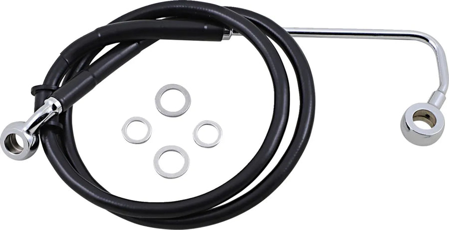 harley davidson fxsb [DRAG SPECIALTIES] – Verlängerte Edelstahl-Bremsleitung
