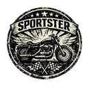 Harley Davidson Sportster [Hoodie] - Badge Grunge - Impression poitrine