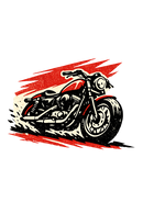 Harley davidson sportster [T-shirt] - retro rally - back print