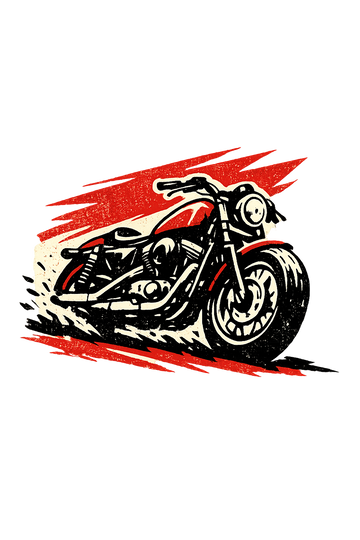 Harley davidson sportster [T-shirt] - retro rally - back print