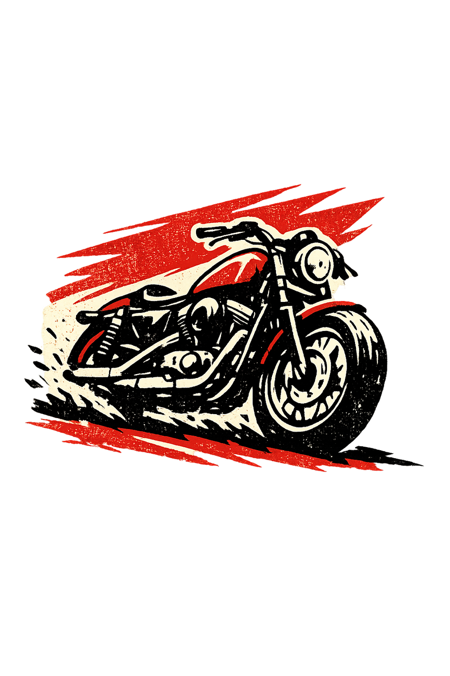 Harley davidson sportster [T-shirt] - retro rally - back print