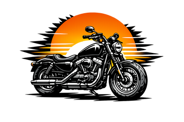Harley davidson sportster [Mug White] - Sunset Split - One Sided