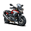 Honda nc 700 [T-Shirt] - Caricature - Back Print