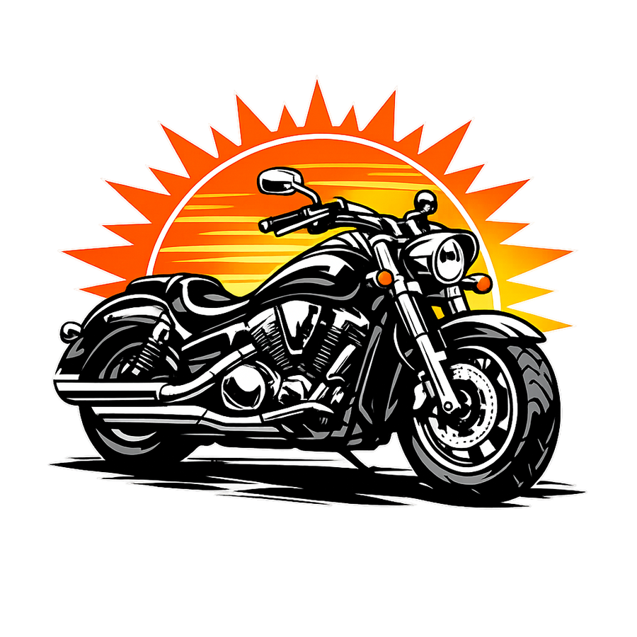 Honda vtx 1300 [T-Shirt] - Sunset Split - Rücken Print