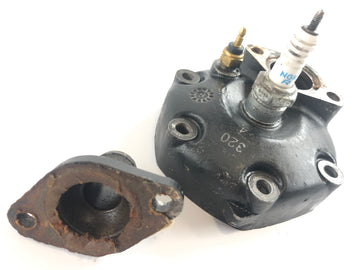 Honda NSR 125 R JC22 [1998] - Testa cilindro del coperchio cilindro con flangia dell'acqua di raffreddamento