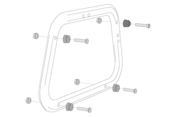 [SW-MOTECH] - Kit adattatore per telai laterali EVO – immagine 1