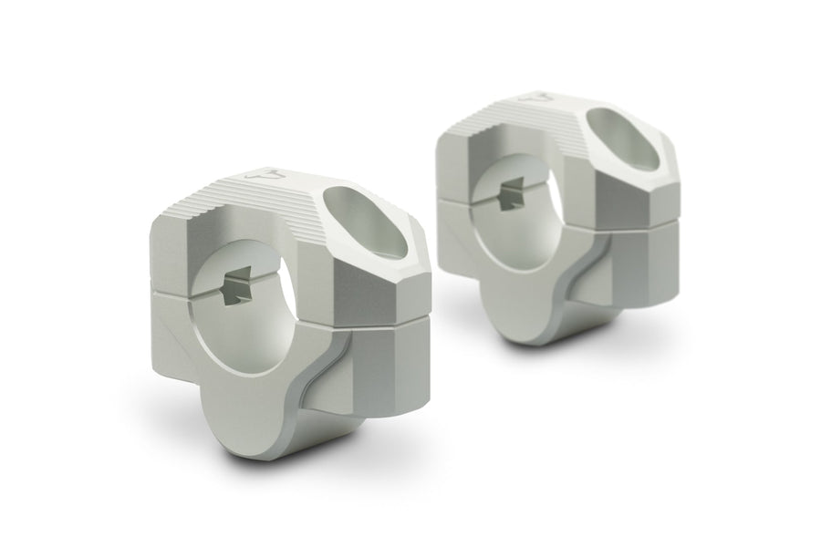 KTM 1290 Super Duke GT [2022-2024] - handlebar risers for Ø 28 mm handlebars, 20 mm, silver - picture 1