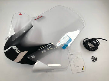 MBK Tryptik 125 (14-17) und Yamaha Tricity 125 155 (14-24) Windschild transparent, 690 mm hoch, 630 mm