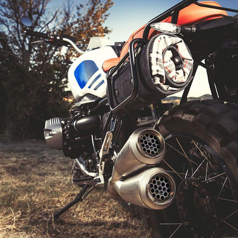 BMW R nineT 1200 Roadster [2014-2023] - Doppelauspuff aus Titan mit sichtbaren Schweißnähten