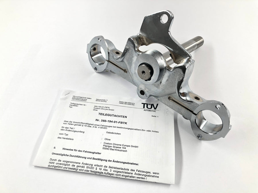 Harley Davidson FLST [1986-1990] - Té de fourche inférieur pour FL Softail chromé