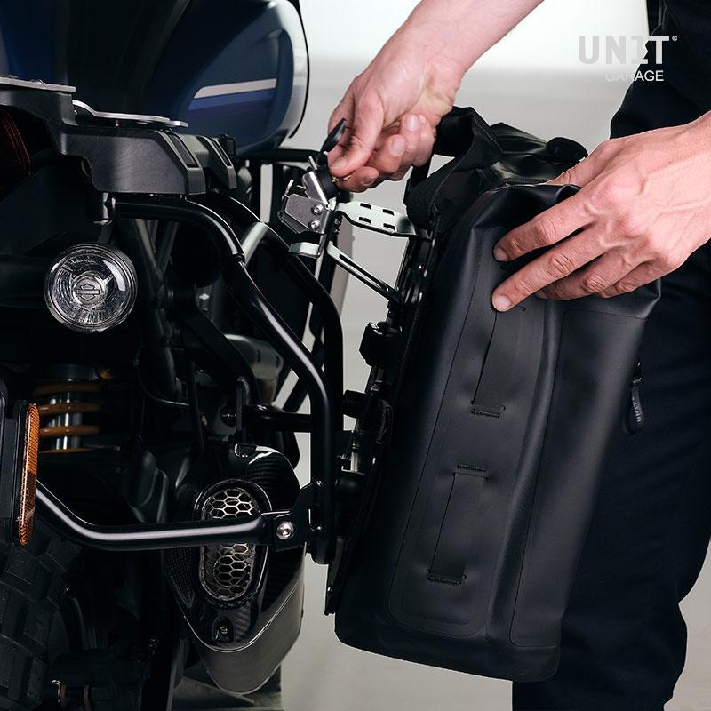BMW R 12 nineT [2024-2026] - Aluminiumplatte + Schnellkupplung und Verschluss aus Edelstahl (Schalldämpferseite)