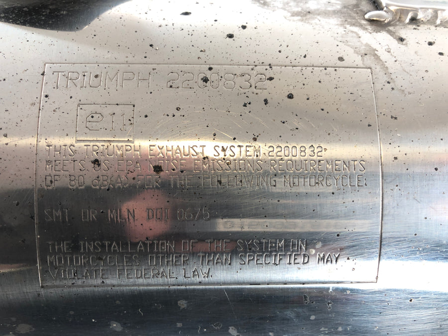 Triumph Street Triple R 675 D67LD [2008] - Exhaust silencer left