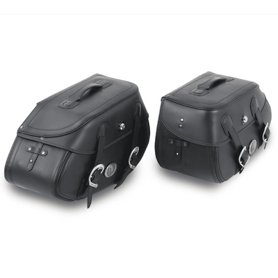 Motorradtasche [Hepco & Becker] - Satteltaschen Buffalo schwarz – Rohrpacktaschenhalter
