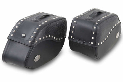Motorradtasche [Hepco & Becker] - Satteltaschen Ivory schwarz – Rohrpacktaschenhalter