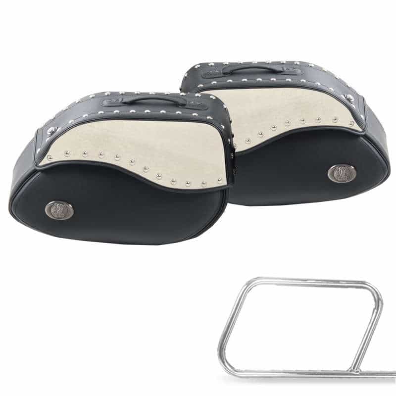 Borsa moto [Hepco & Becker] - borse laterali Avorio - portavaligie tubolare