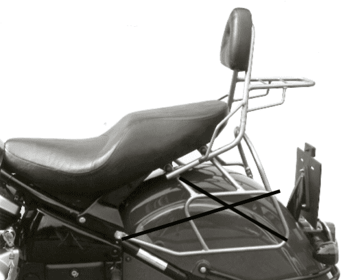 Kawasaki VN 1500 Drifter [1999-2003] - Sissybar mit Gepäckbrücke