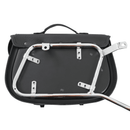 Motorradtasche [Hepco & Becker] - Leder Ivory schwarz links – Rohrpacktaschenhalter