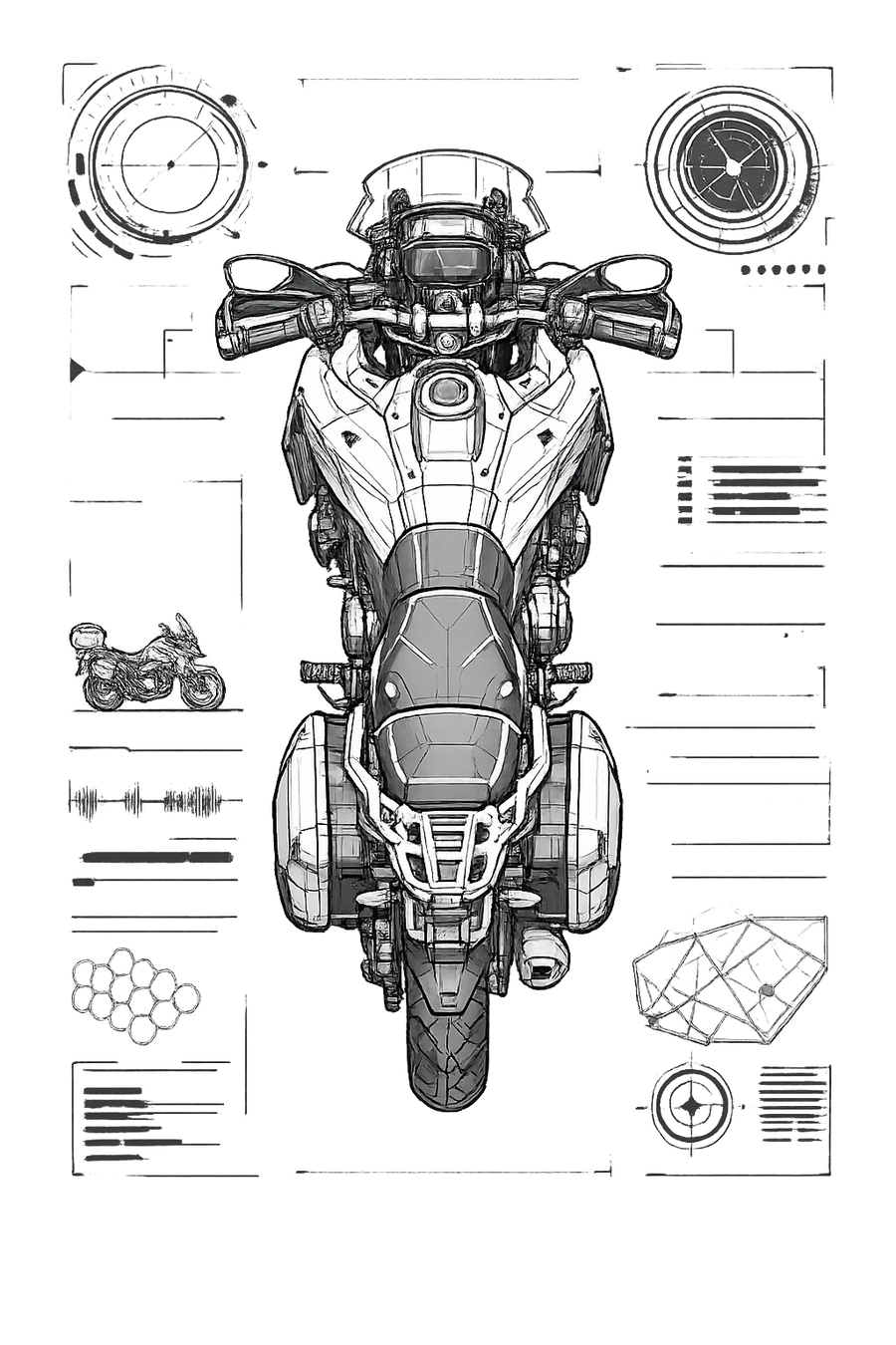 Suzuki dl 800 [Cup White] - Technologie descendante - Unilatéral