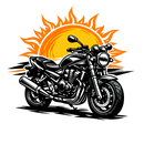 Suzuki gsf 650 [T-shirt] - Sunset Split - Stampa sul retro