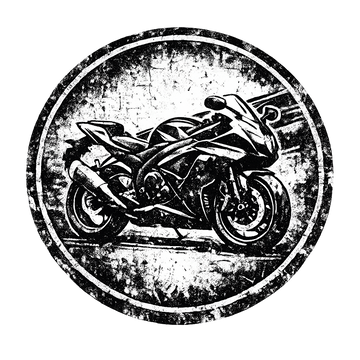 Suzuki gsx-r 600 [Hoodie] - Grunge Badge - Chest Print