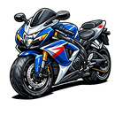 Suzuki GSX-R 600 [Hoodie] - Cartoon - Chest Print